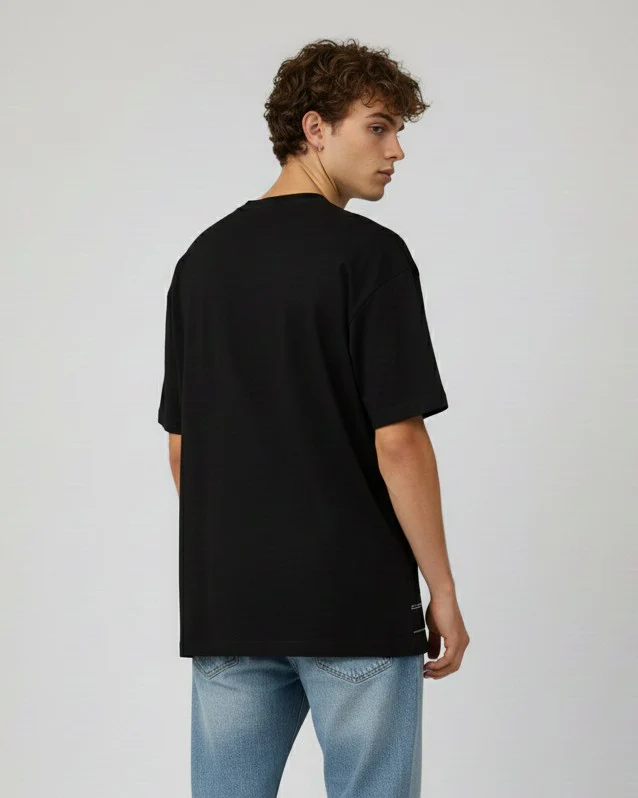 Men Printed Cotton Oversized T-Shirt - Image 4