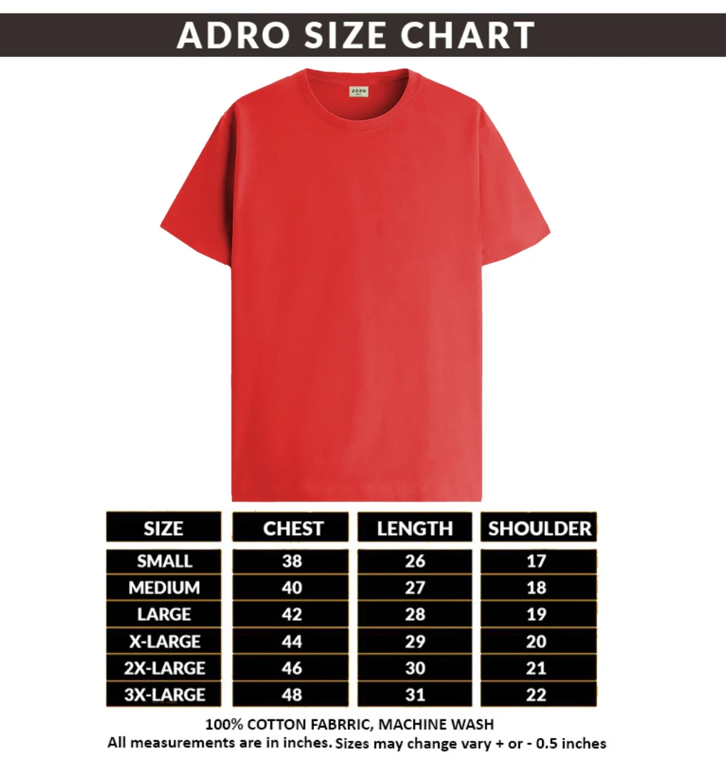 Men Red Round Neck T Shirt - Image 6