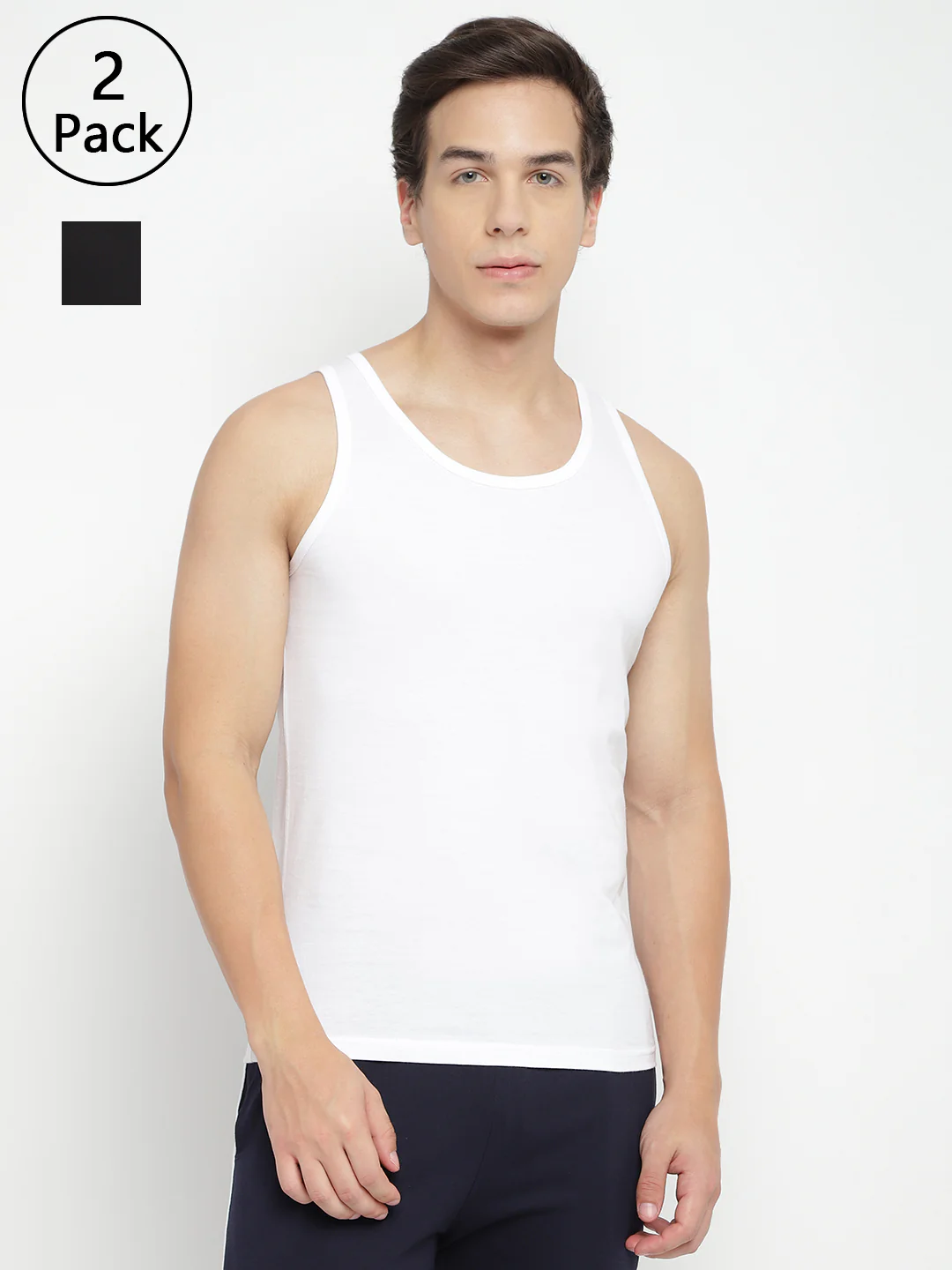 Men Regular Restful Vest (Pack of 2)