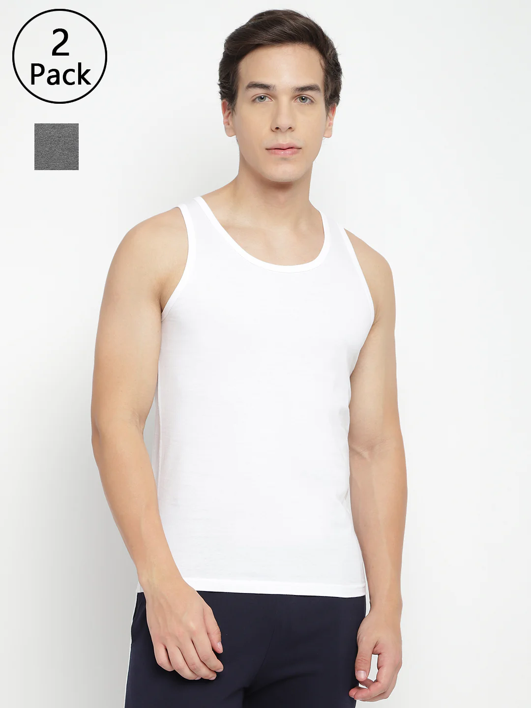 Men Regular Restful Vest (Pack of 2)