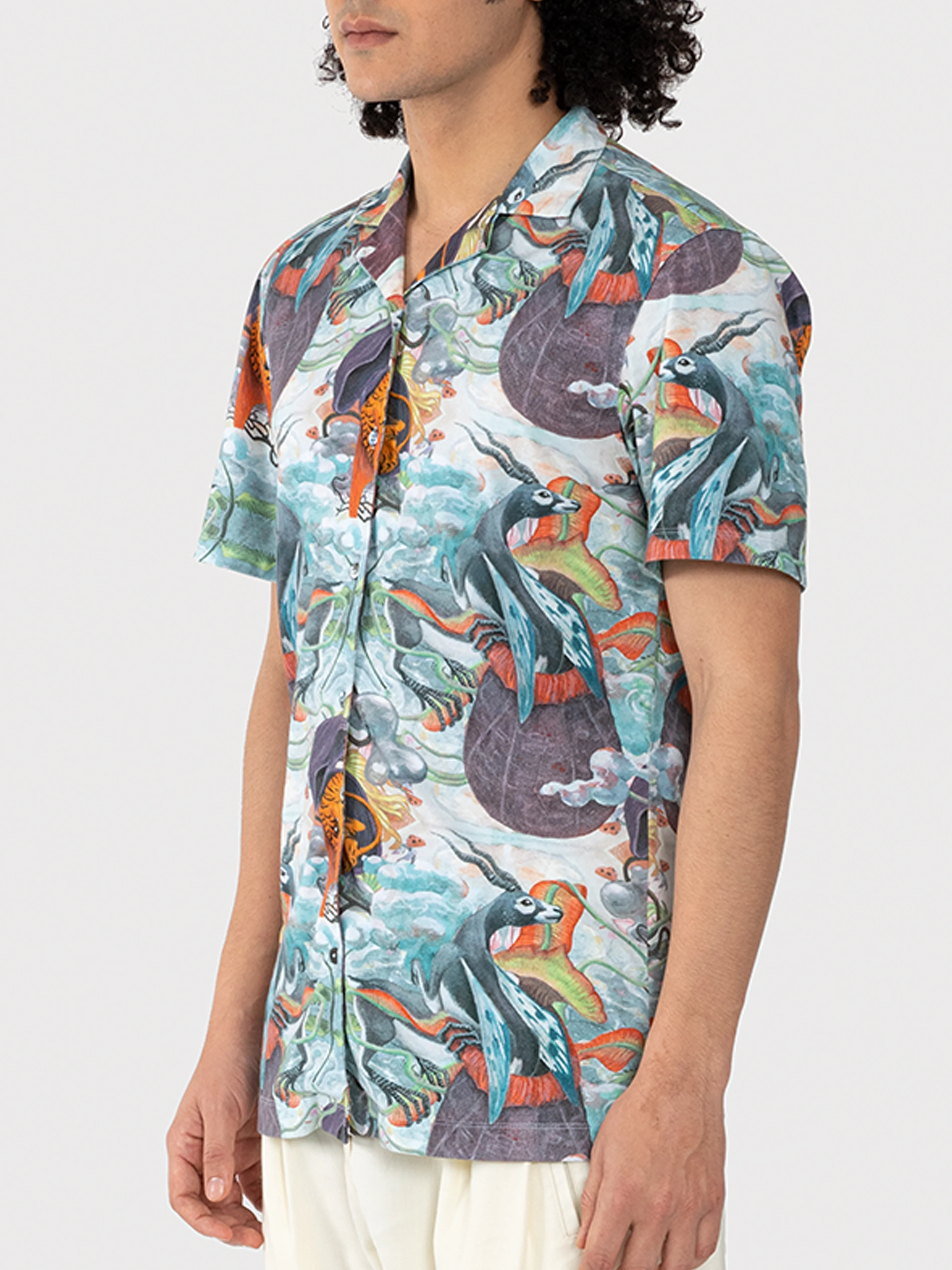 Men Retro Galactic Resort Shirt