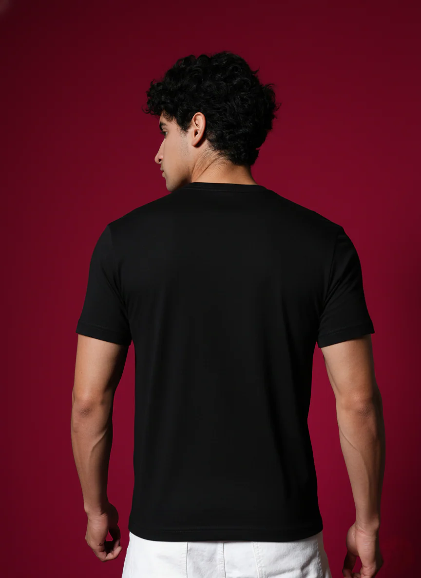 Men Round Neck Cotton T-Shirt - Image 8