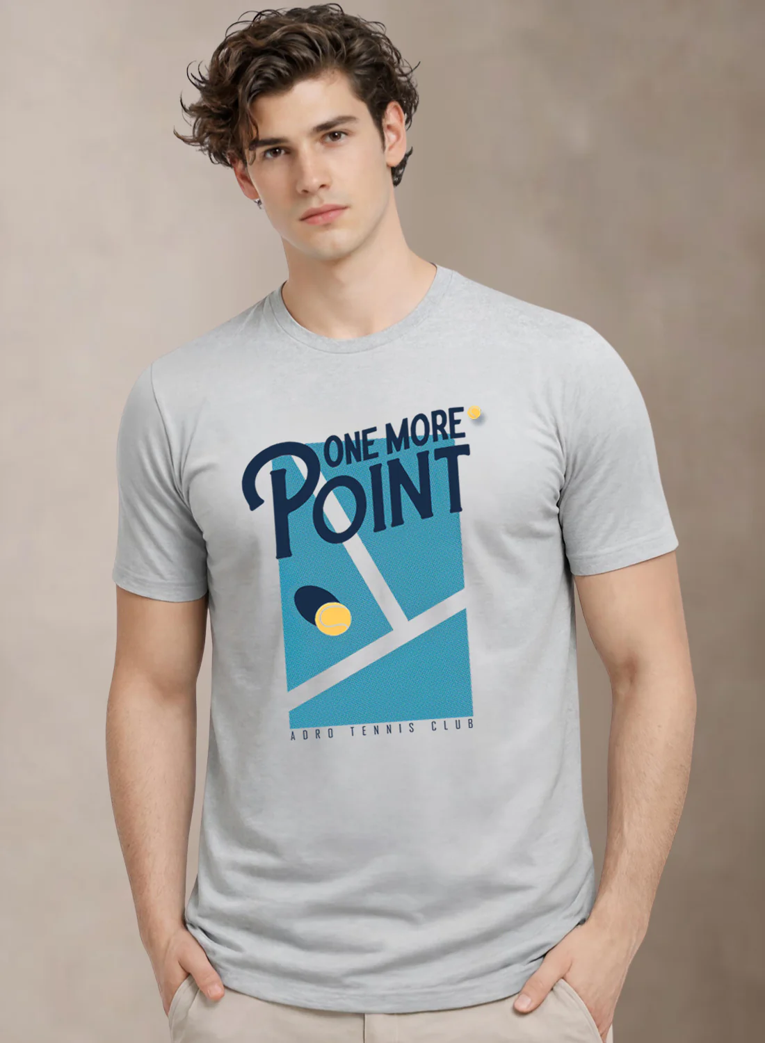 Men Tennis Printed T-Shirt