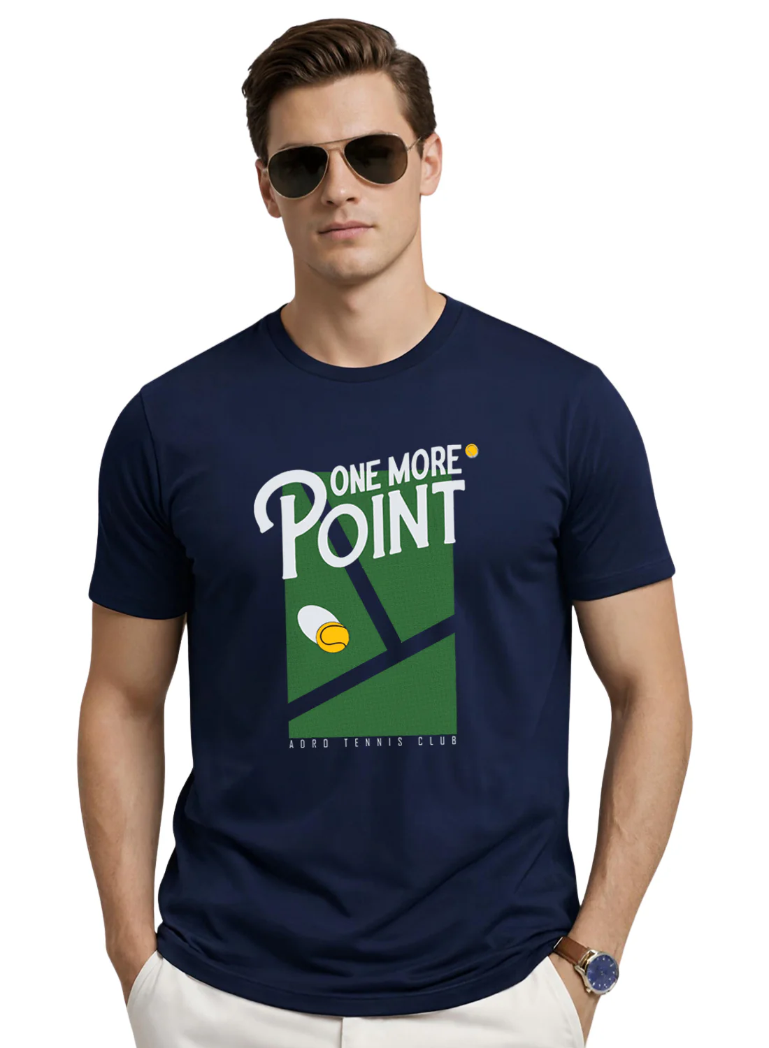 Men Tennis Printed T-Shirt