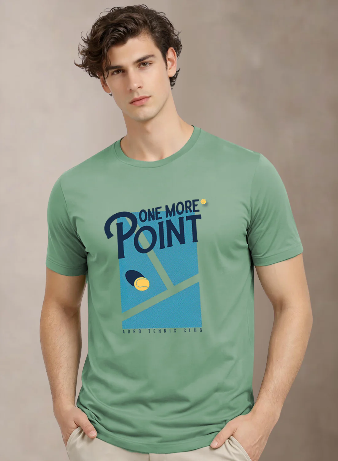 Men Tennis Printed T-Shirt