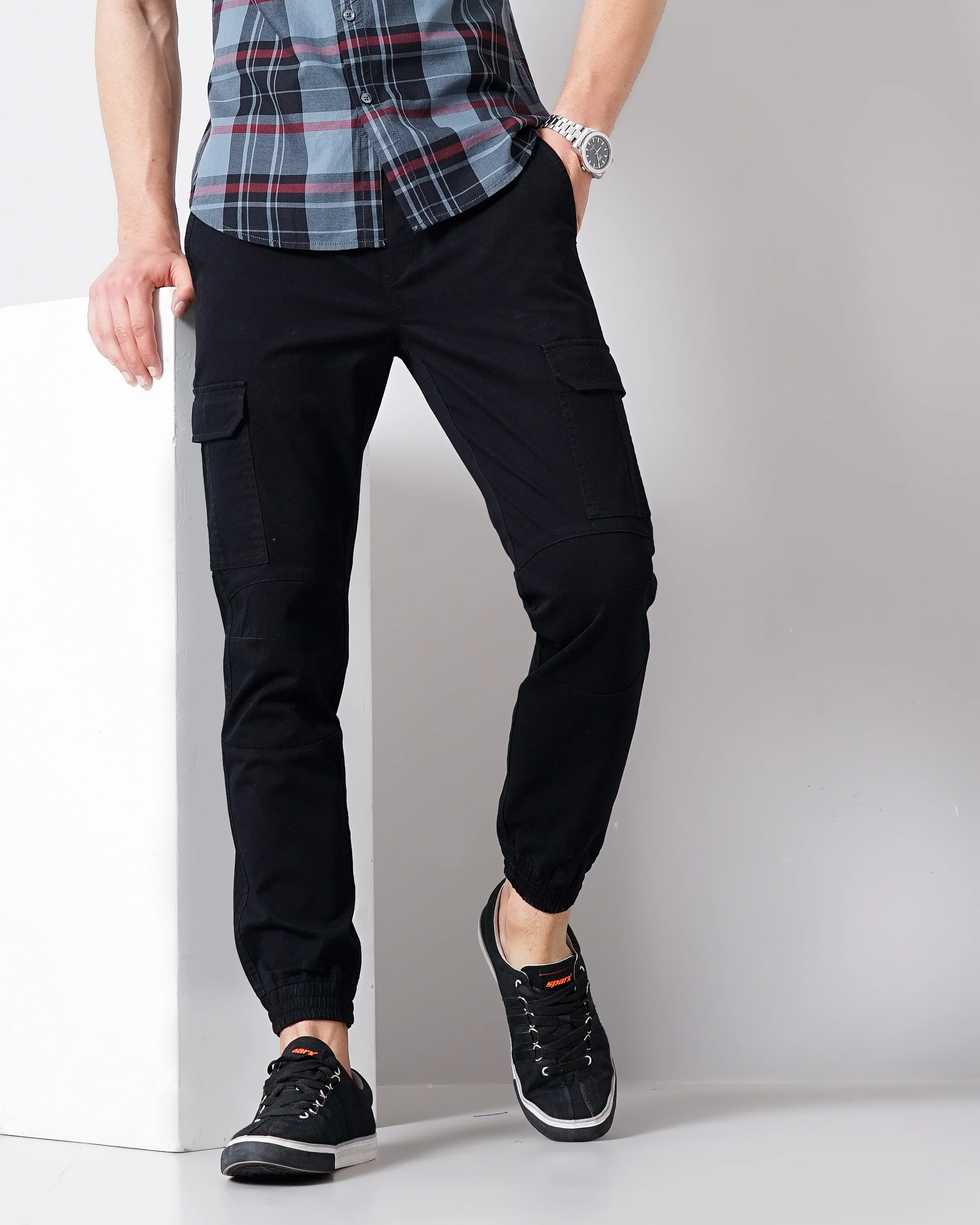 Men Black Joggers