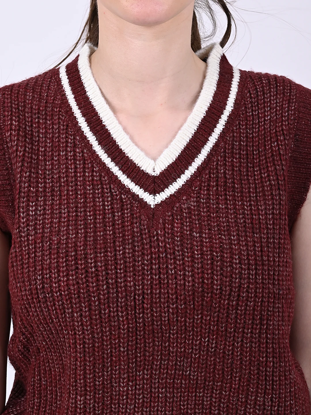 Women Brown Vest - Image 4