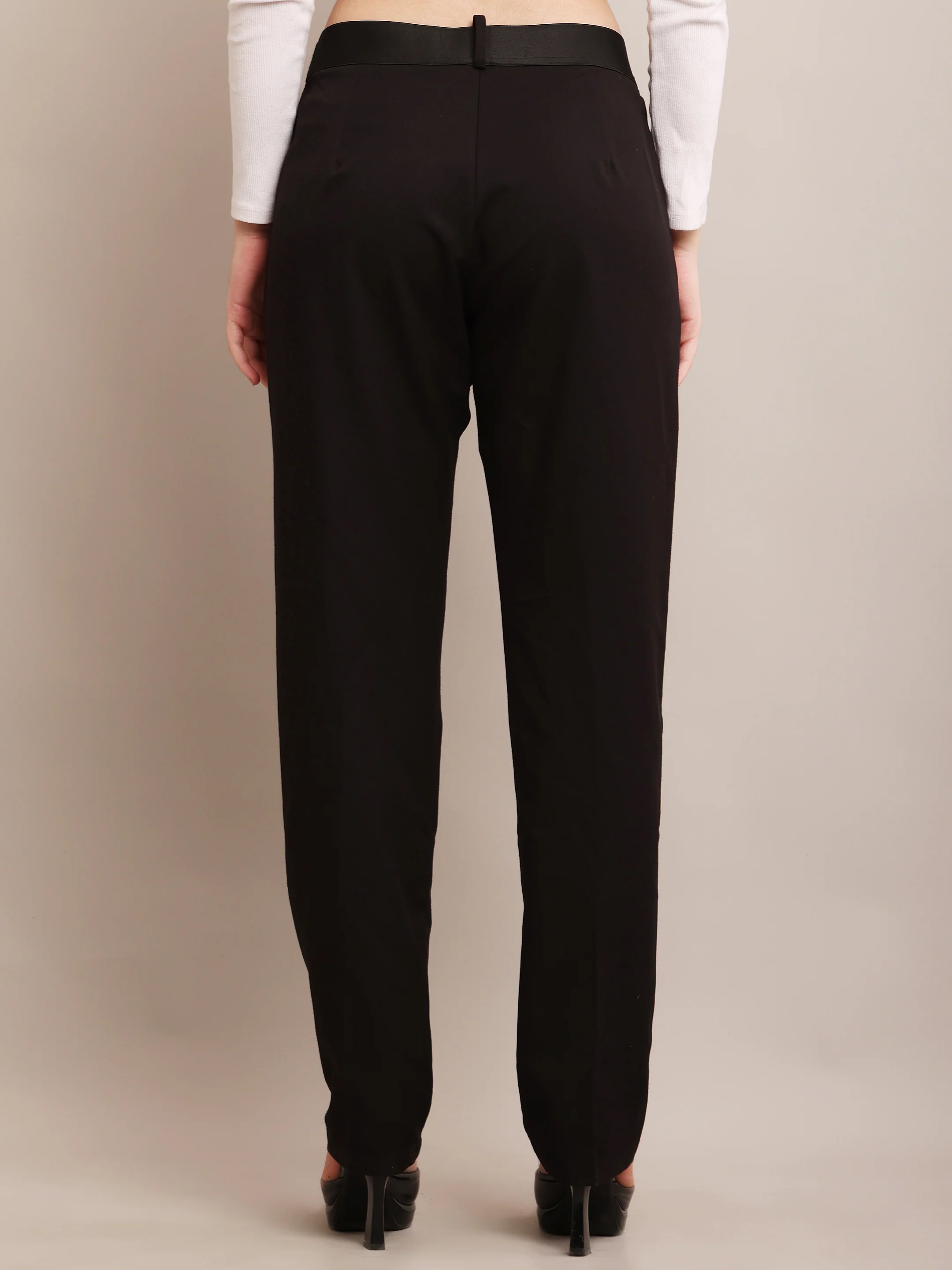 Women Polyester Pants With Pockets - Image 4