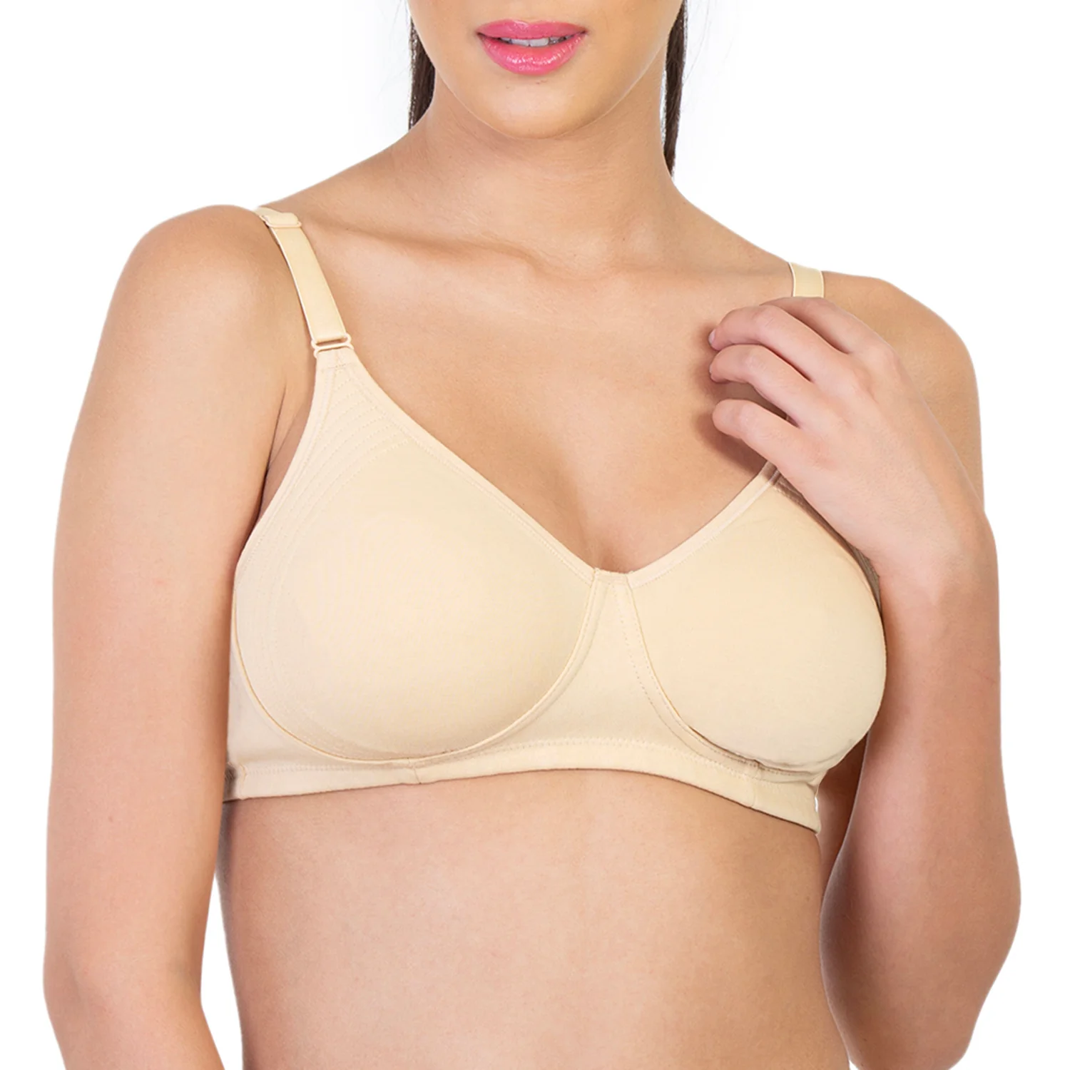 Non-Padded Non-Wired 3/4th Coverage Minimizer Bra - Image 3