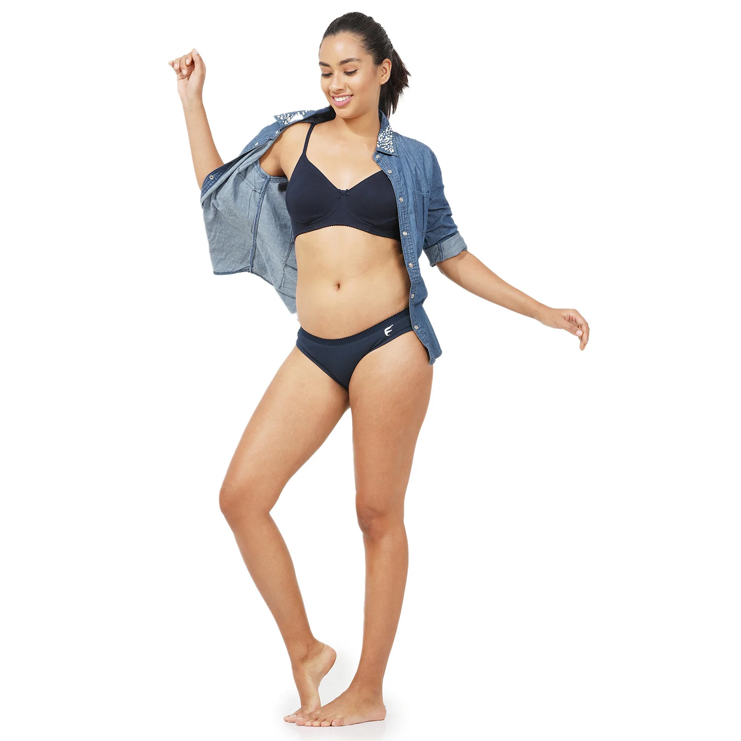 Non-Padded Non-Wired 3/4th Coverage T-Shirt Bra - Image 5