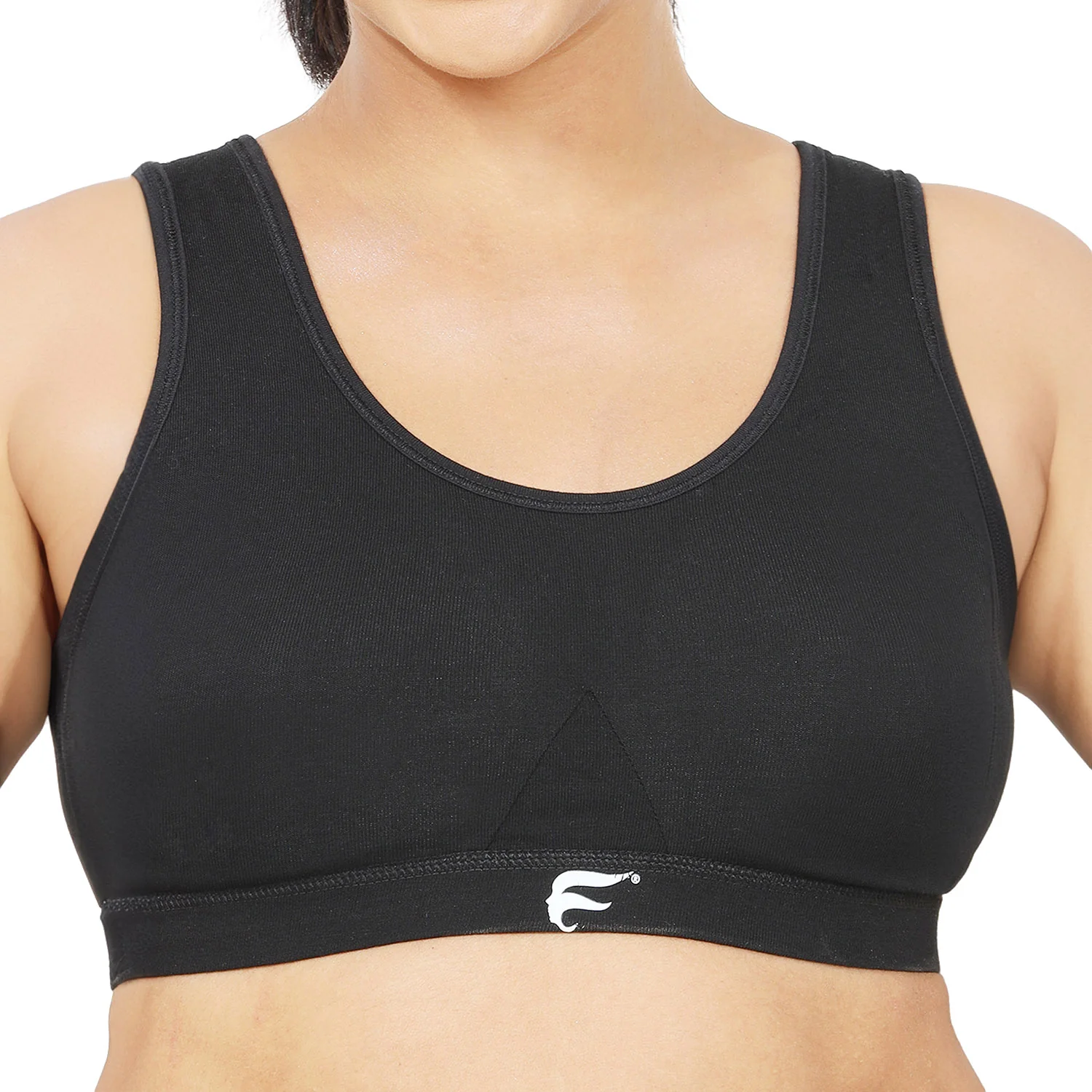 Non-Padded Non-Wired Full Coverage Sports Bra - Image 3