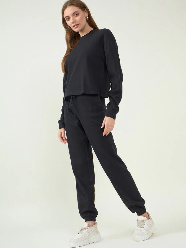 Women Black Odour Free Co Ord Set