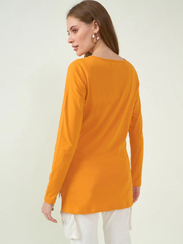 Women Orange Odour Free  T-shirts - Image 2
