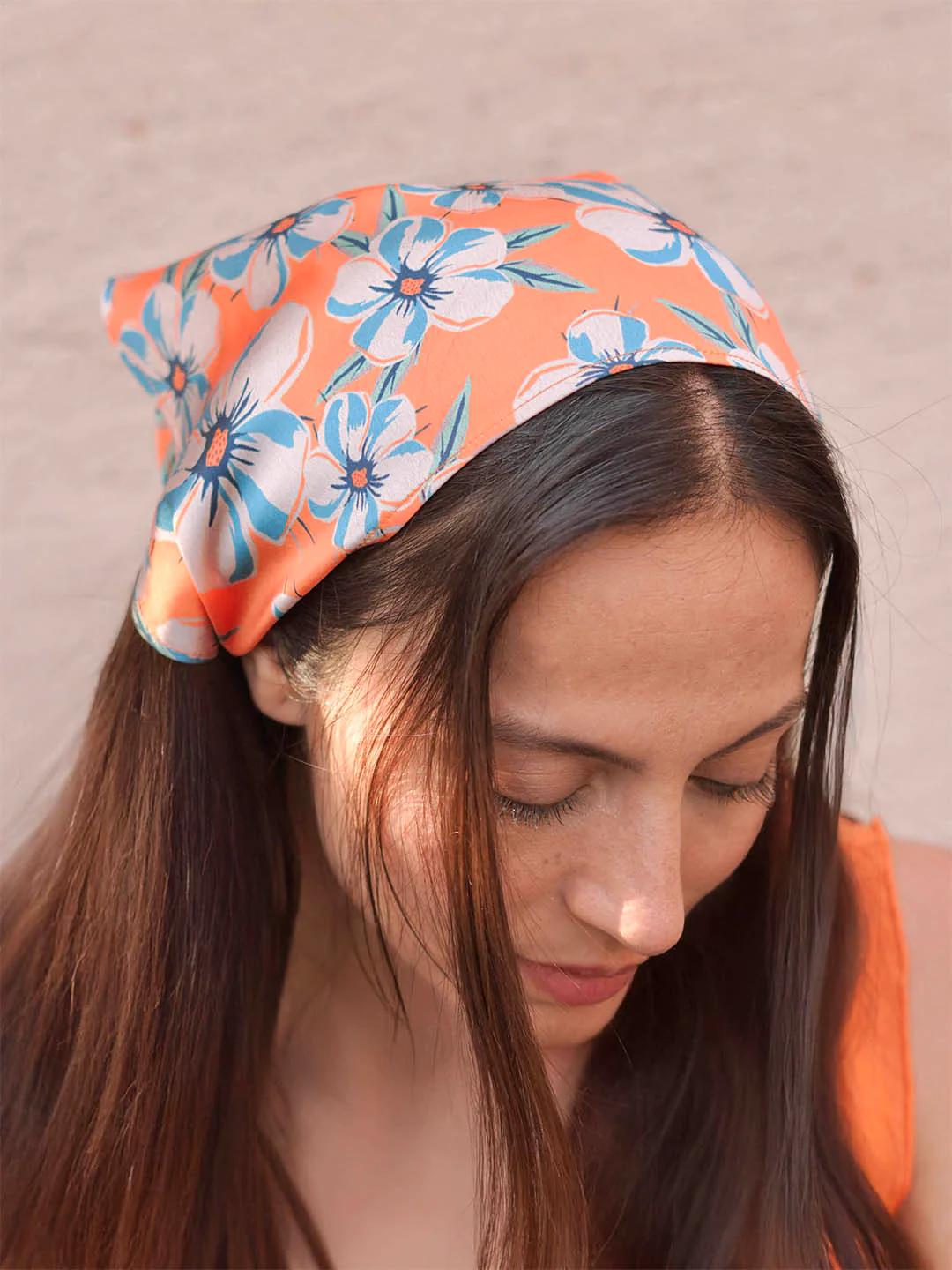 Orange Blossom Headscarf