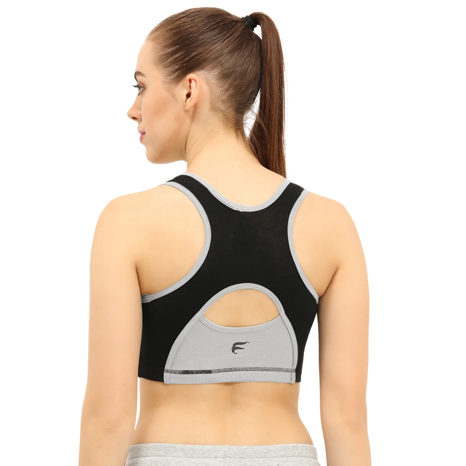 Padded Non-Wired Full Coverage Sports Bra - Image 2