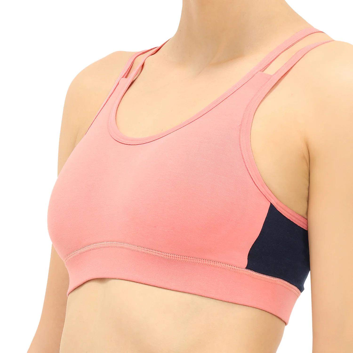 Padded Non-Wired Full Coverage Sports Bra - Image 3
