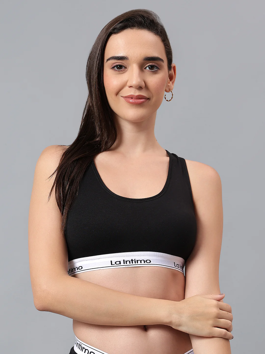 Padded Slip On Racerback Bra