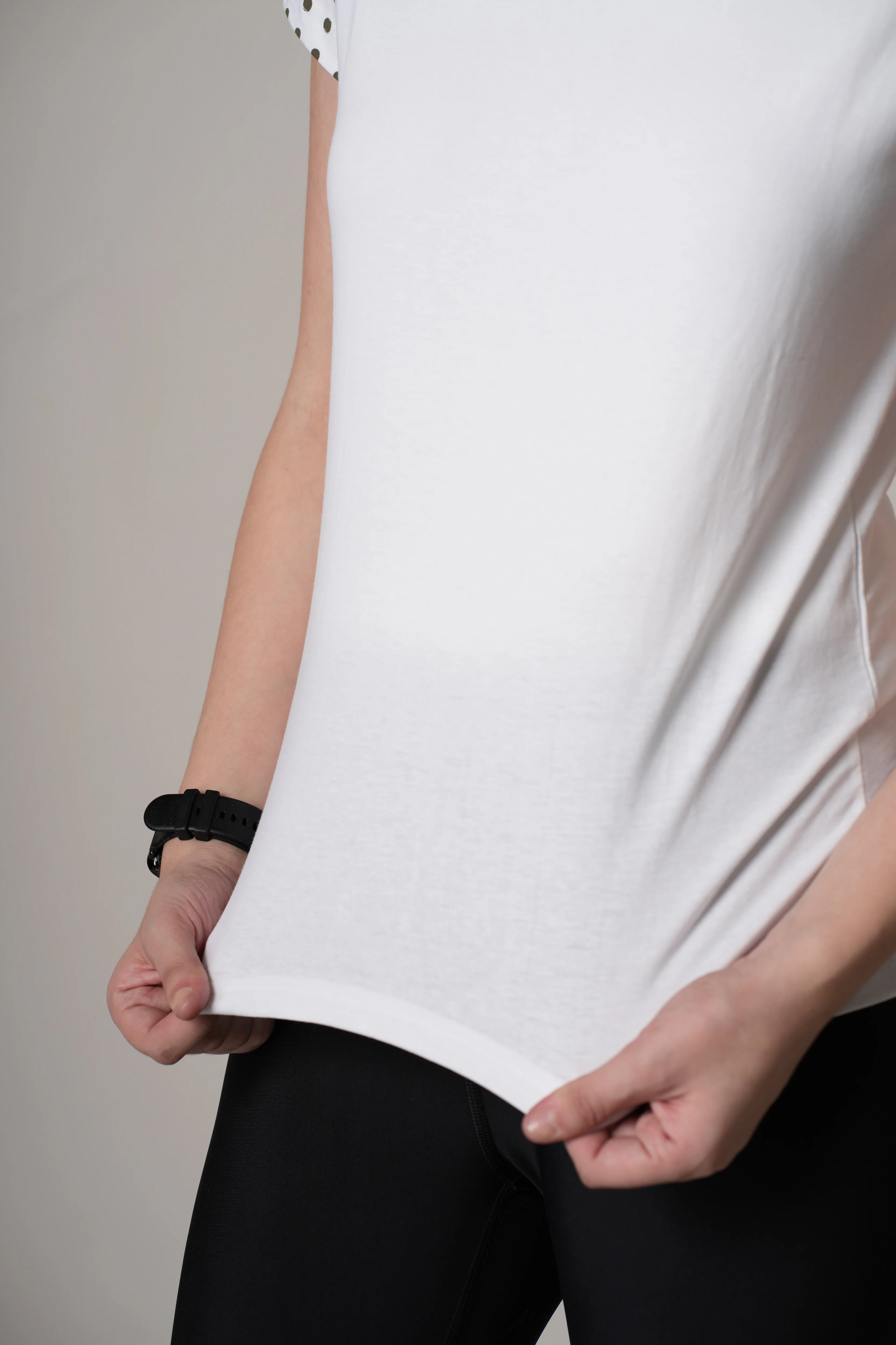 Women White Cotton Regular T-Shirt - Image 5