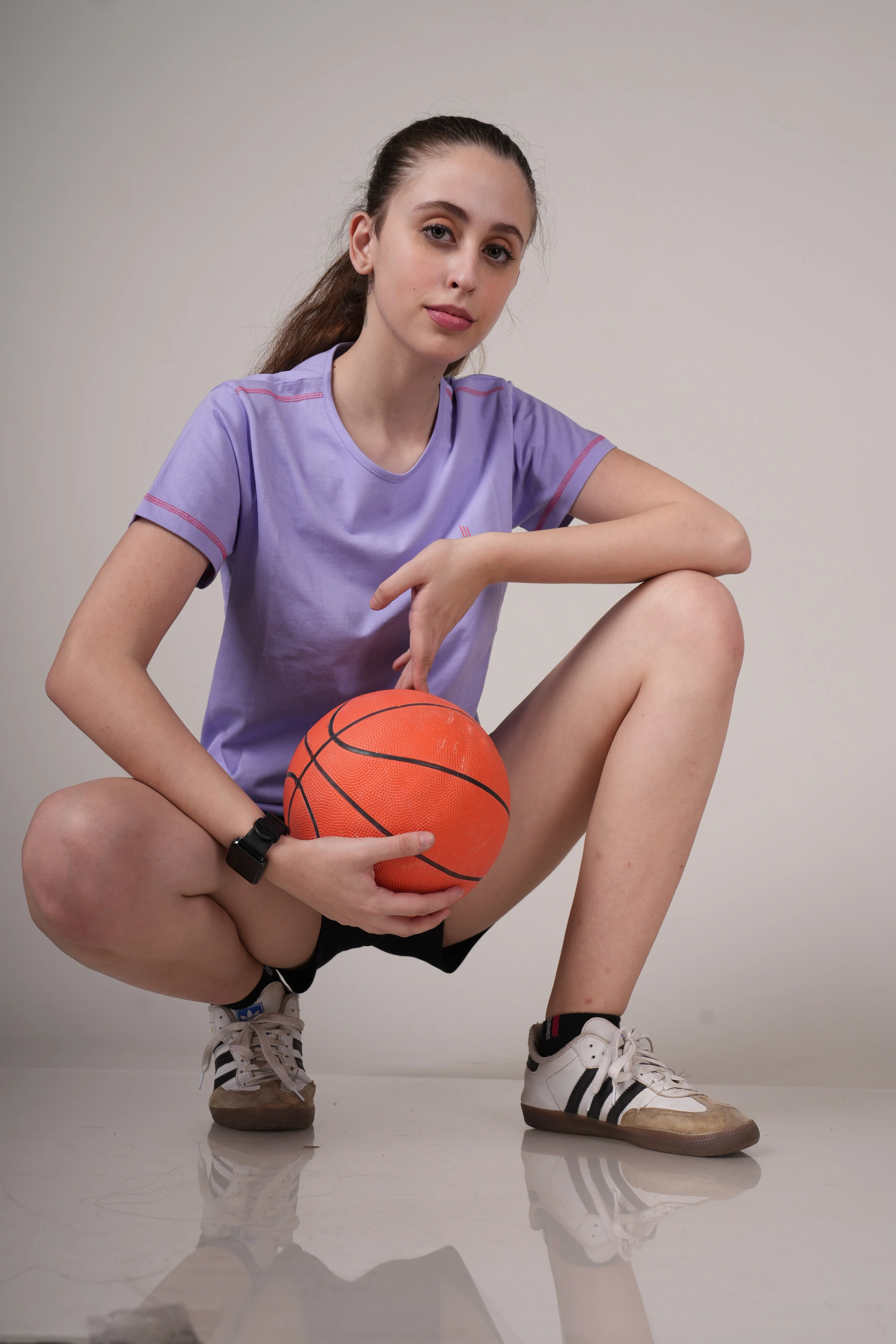 Women Lavender Cotton Regular T-Shirt - Image 2