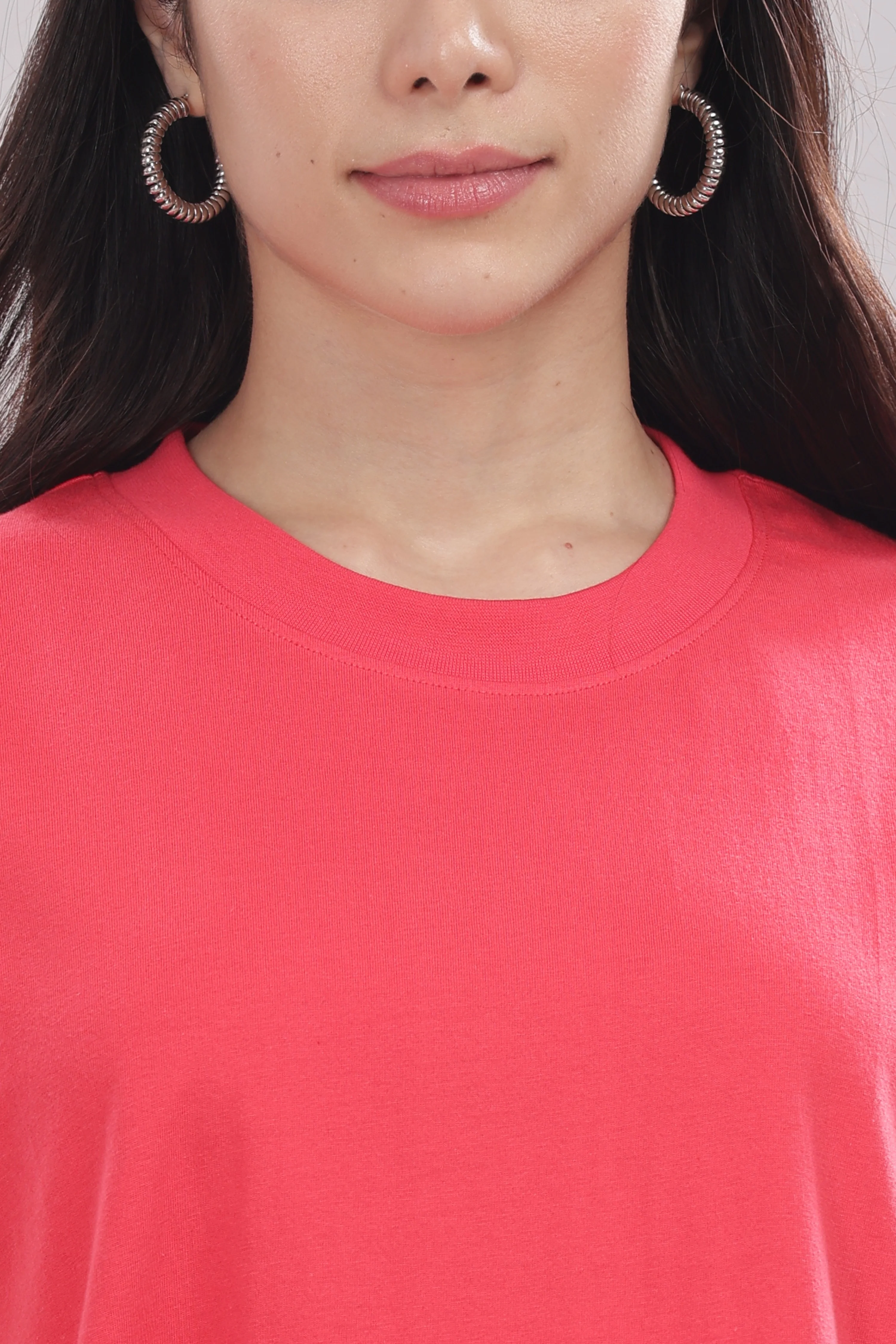 Women Coral Cotton Regular Top - Image 5