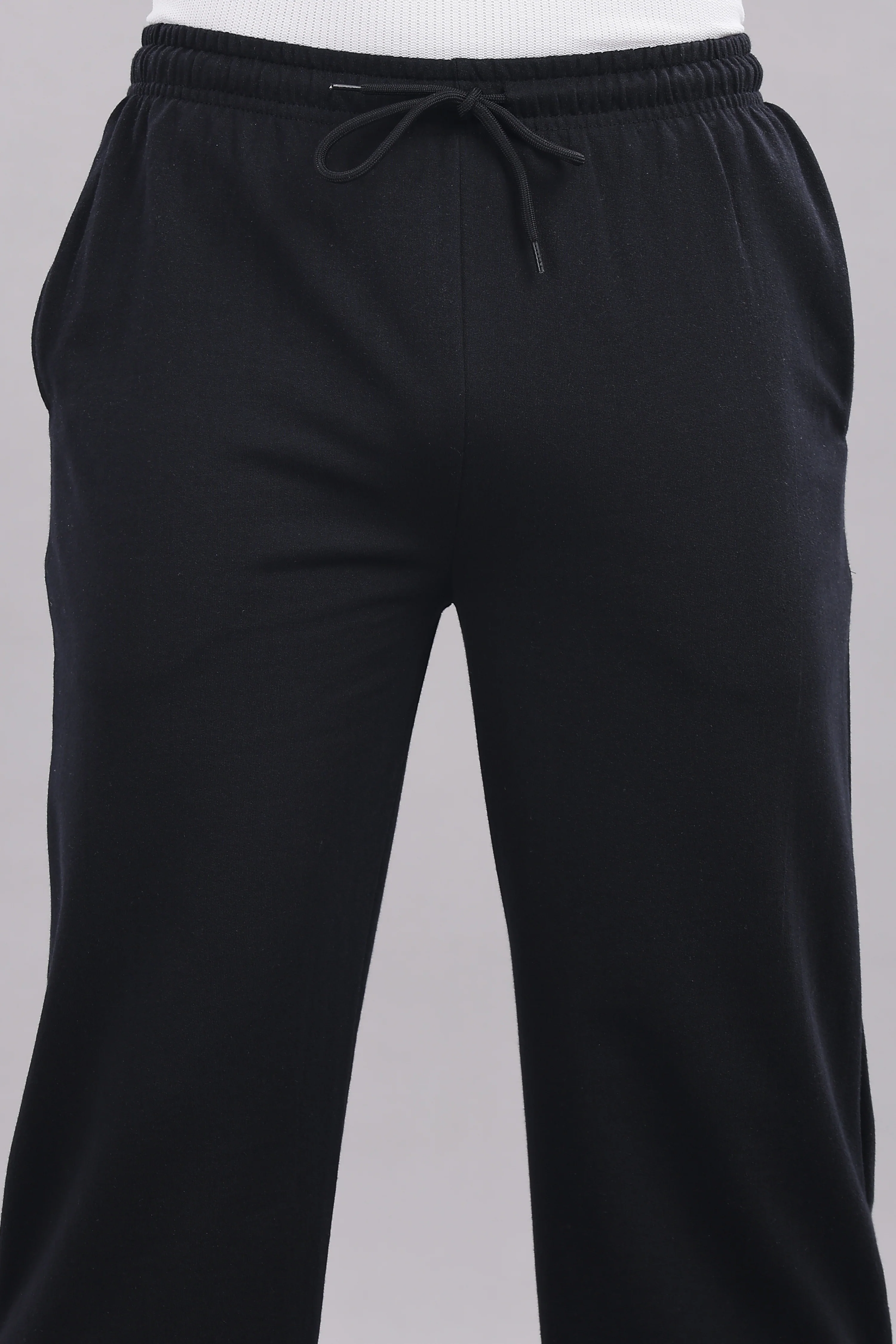 Men Black Cotton Regular Track Pant - Image 7