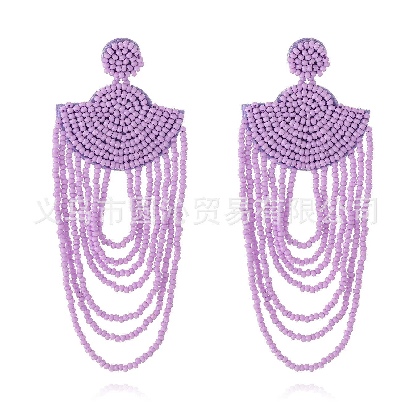 Purple Pin Earring