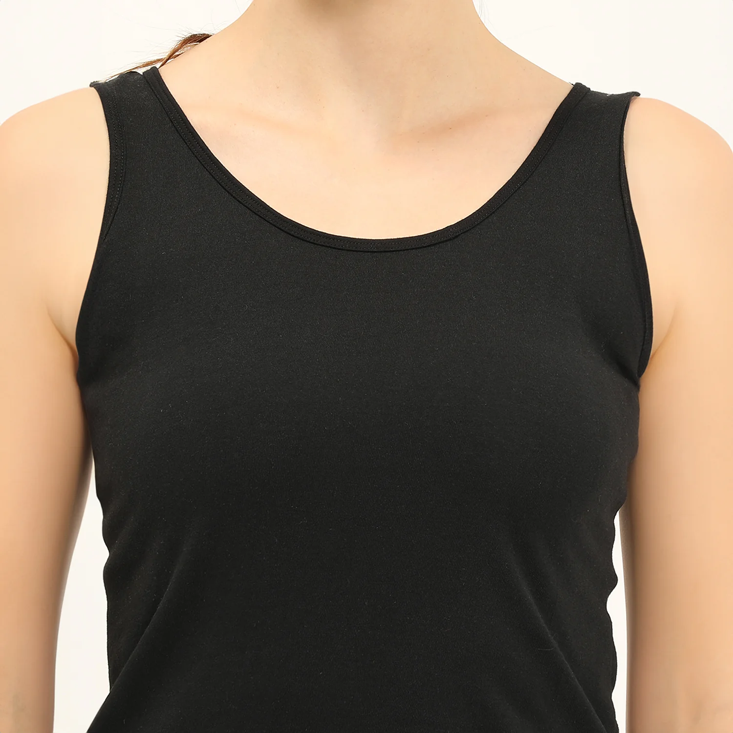 Regular Fit U-Neck Short Length Tank Top - Image 3