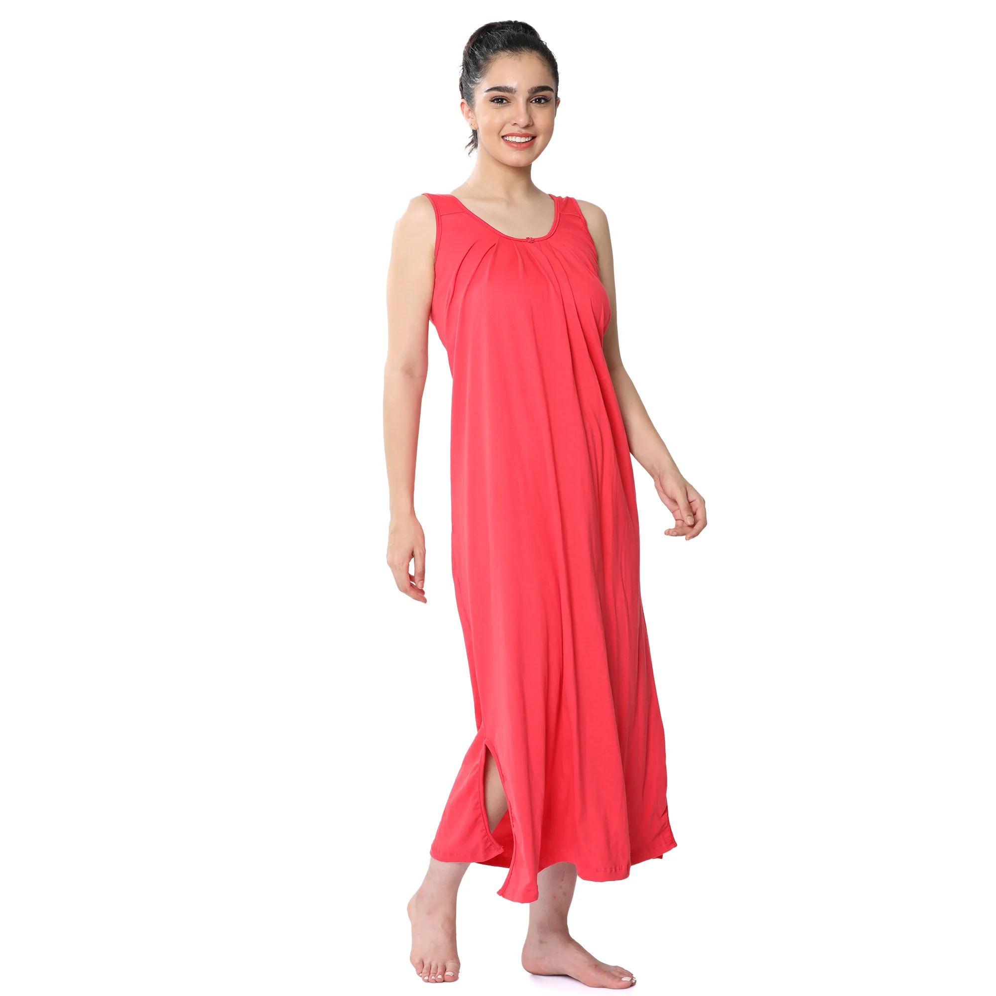 Relaxed Fit Scoop Neck Nighty Slip - Image 6
