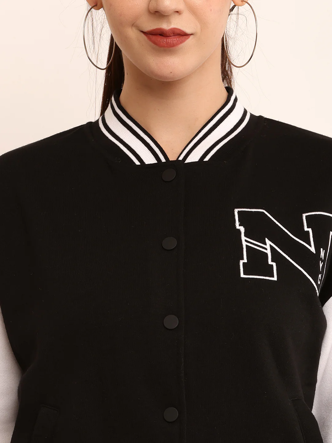 Women 2-Tone Fleece Jacket - Image 5