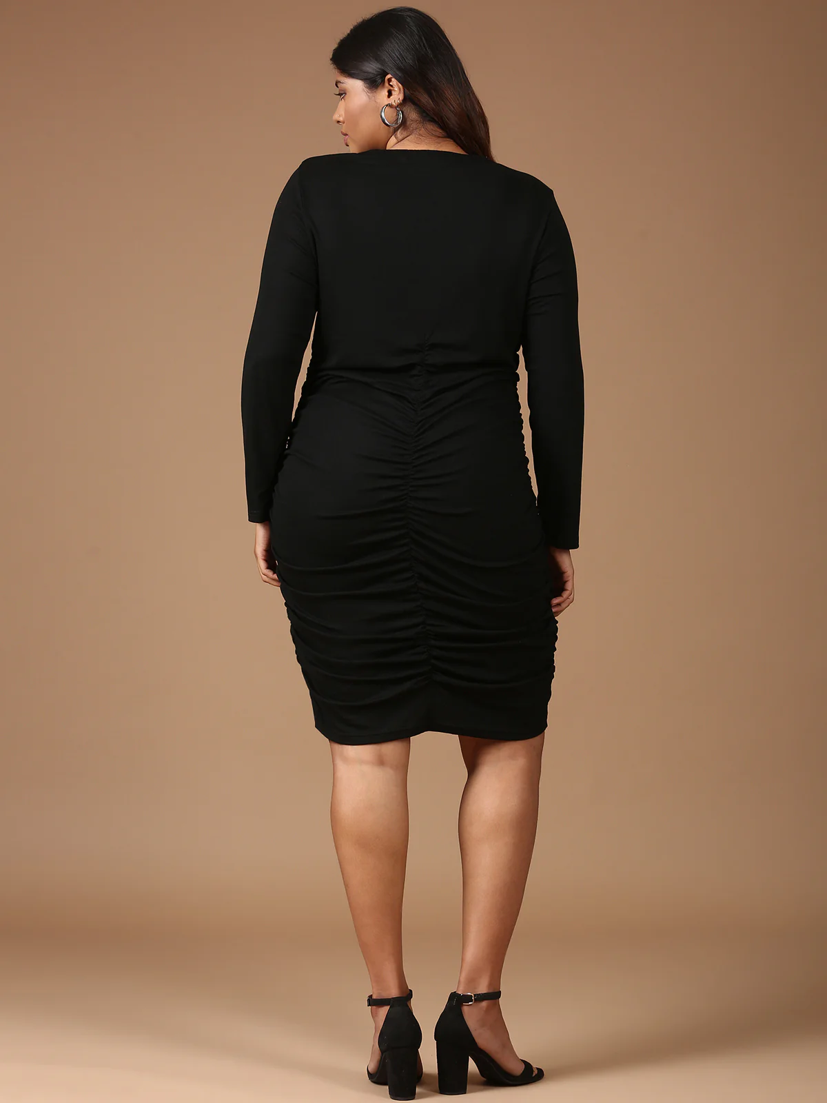 Women Black Bodycon Dress - Image 4