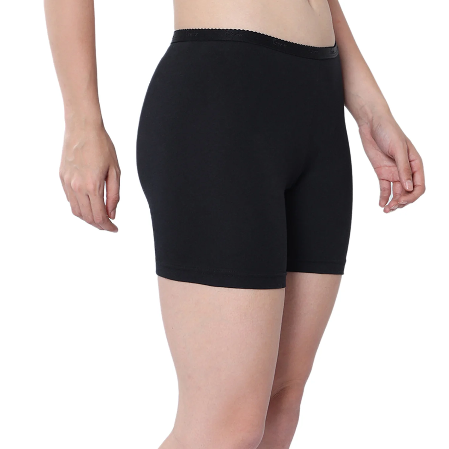 Women Black Cycling Shorts - Image 4