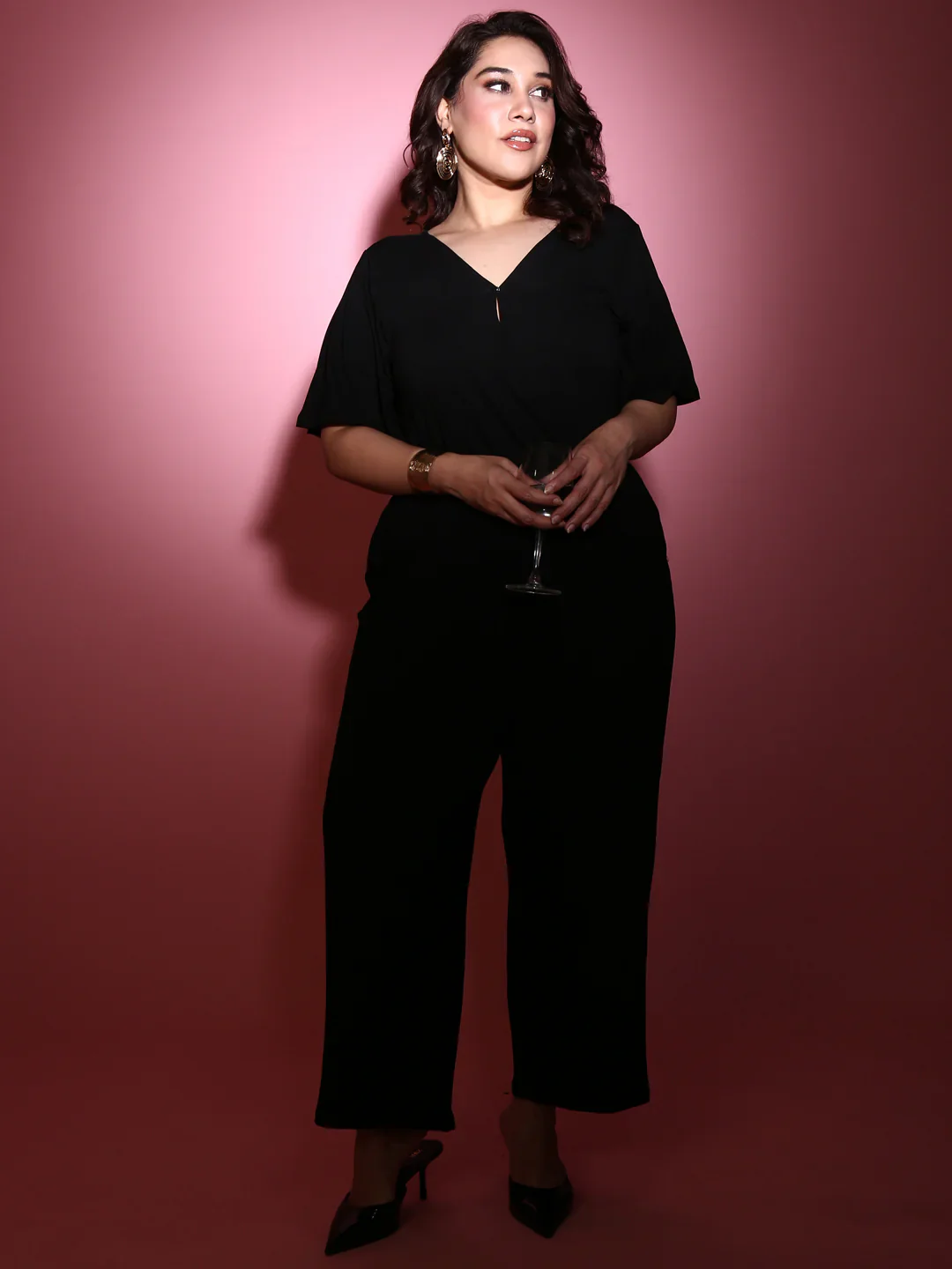 Women Black Jumpsuit - Image 2