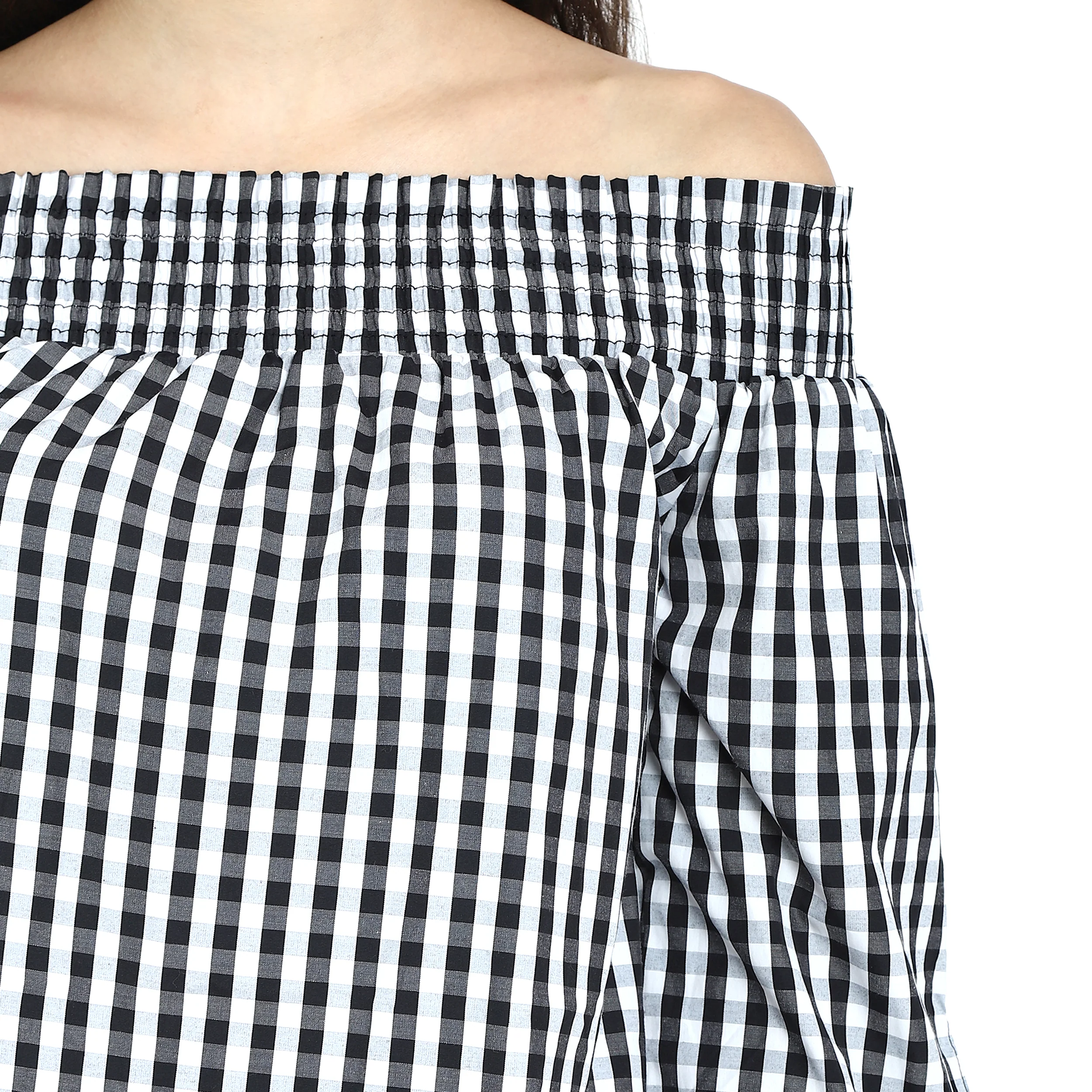 Women Black Off Shoulder Top - Image 4