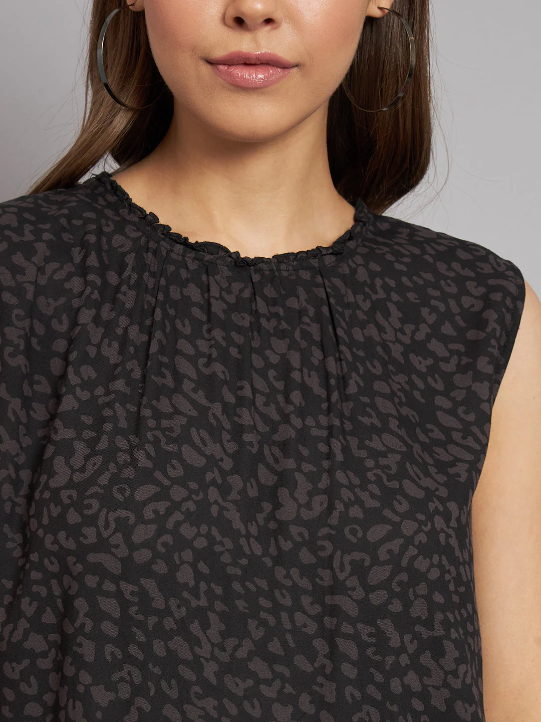 Women Black Printed Dress - Image 5