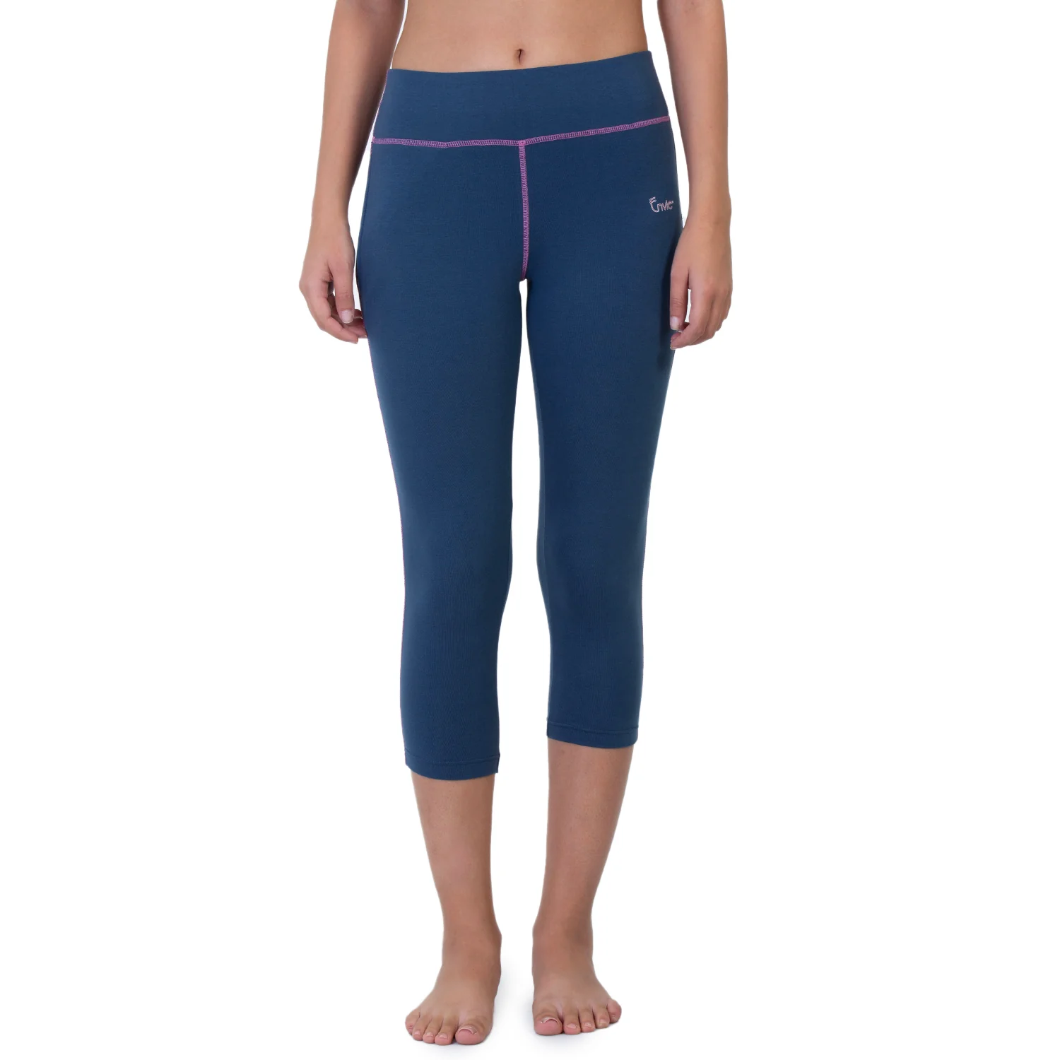 Women Blue 3/4th Length Capri