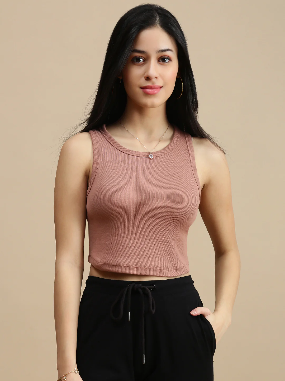 Women Brown Casual Top