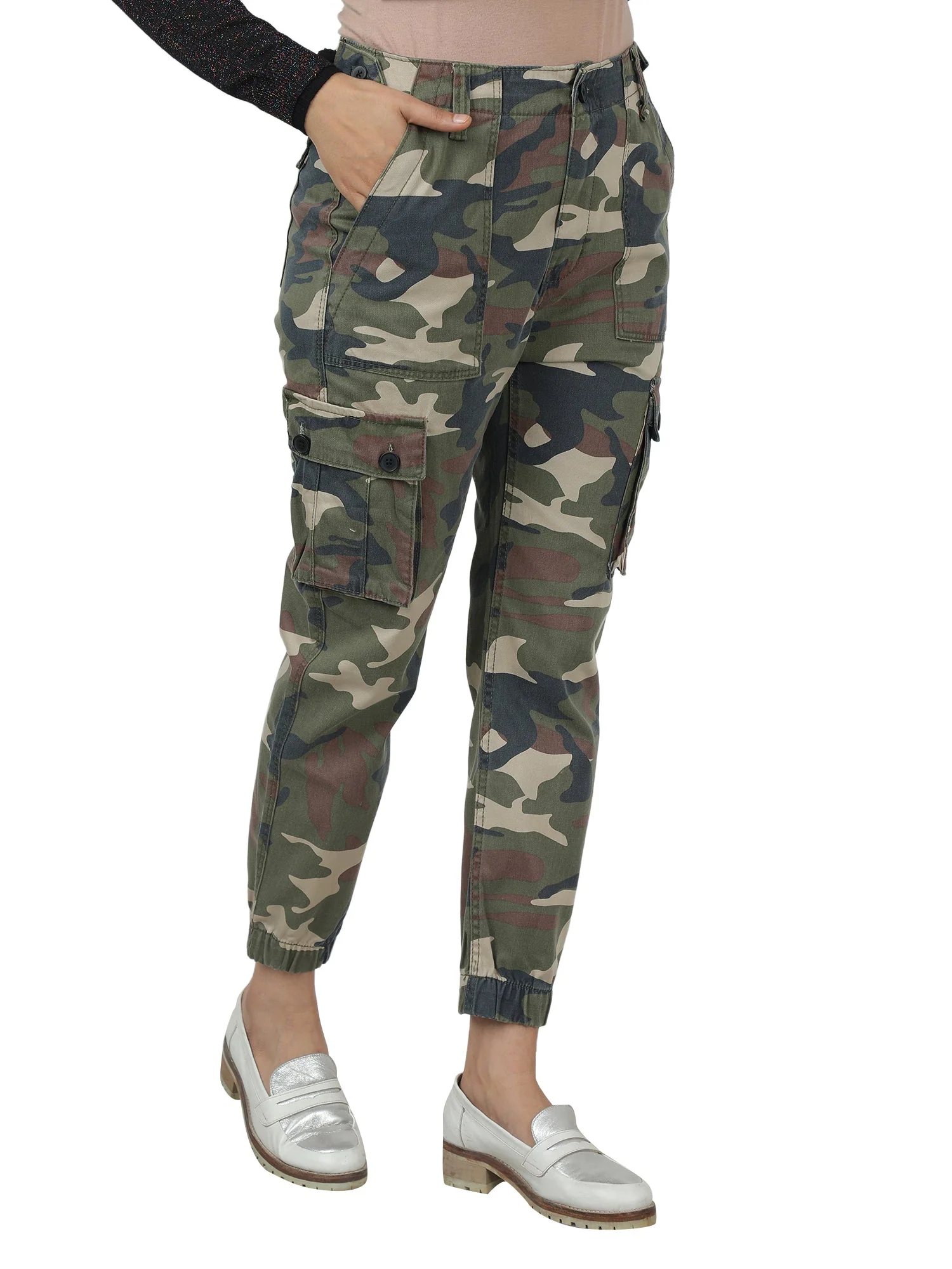 Women Camo Cargo Joggers