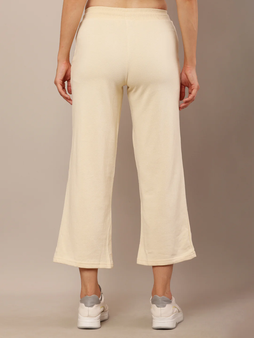 Women Cream Stretch Pants - Image 5