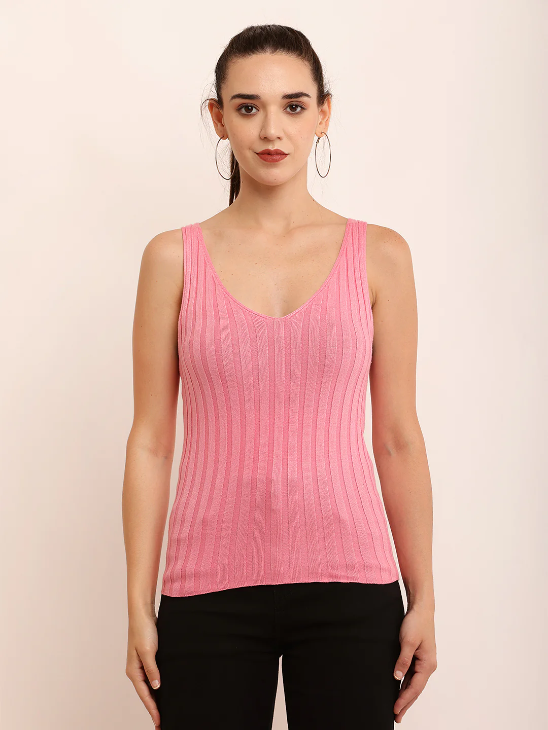 Women Cute Pink Tank Top - Image 2