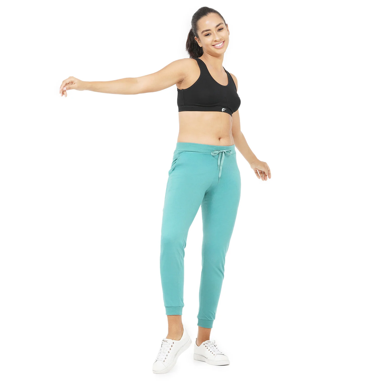 Women Blue Ankle Length Jogger Pant - Image 4
