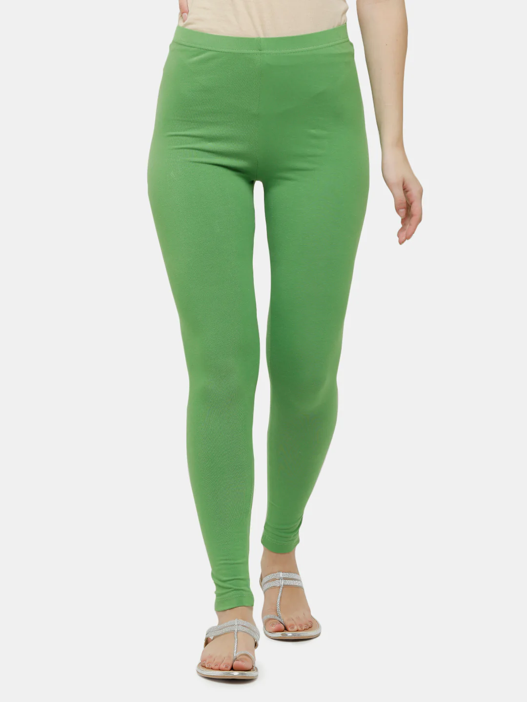 Women Green Casual Leggings