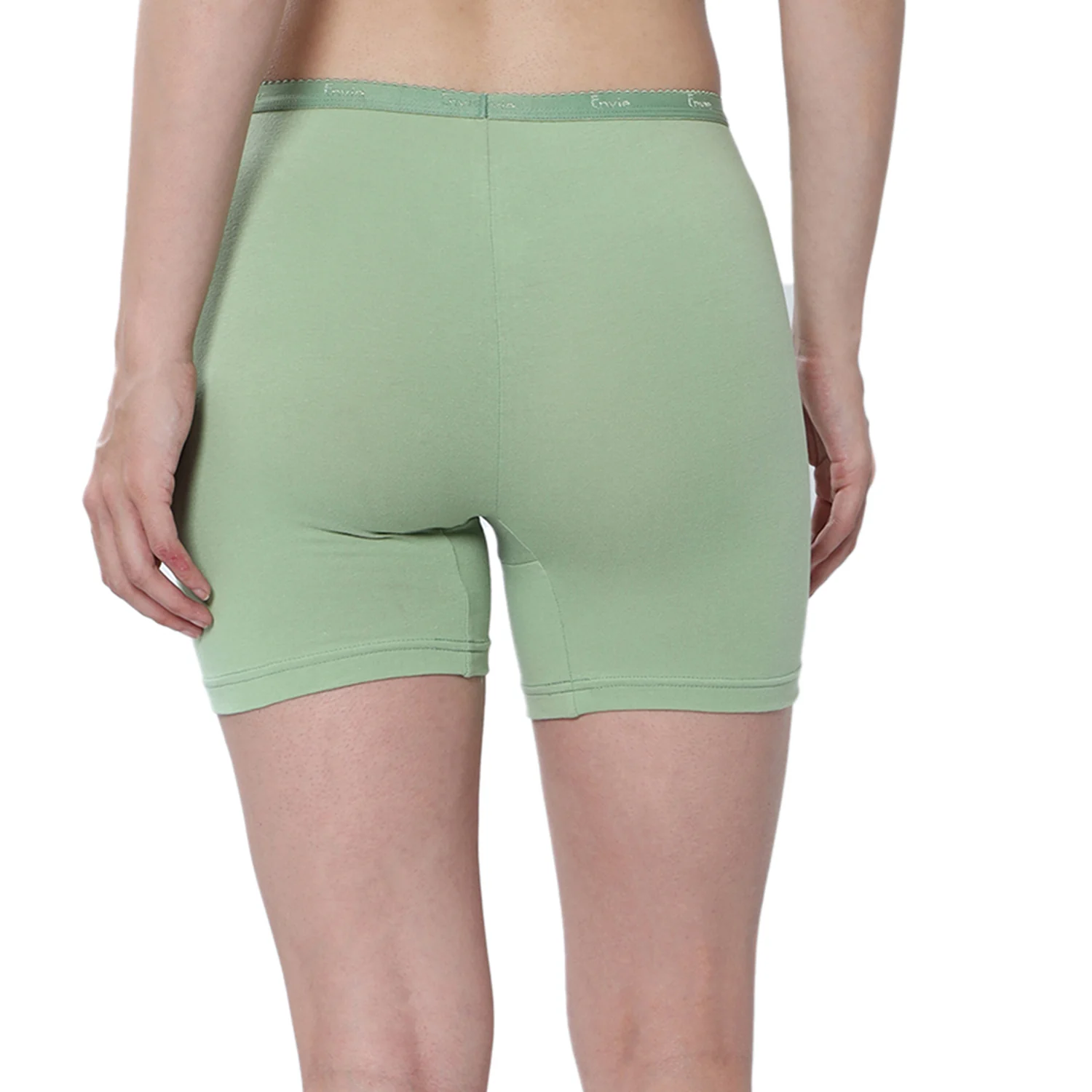 Women Green Cycling Shorts - Image 3