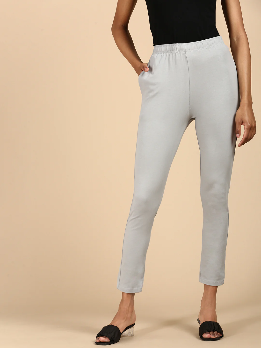 Women Grey Casual Pants