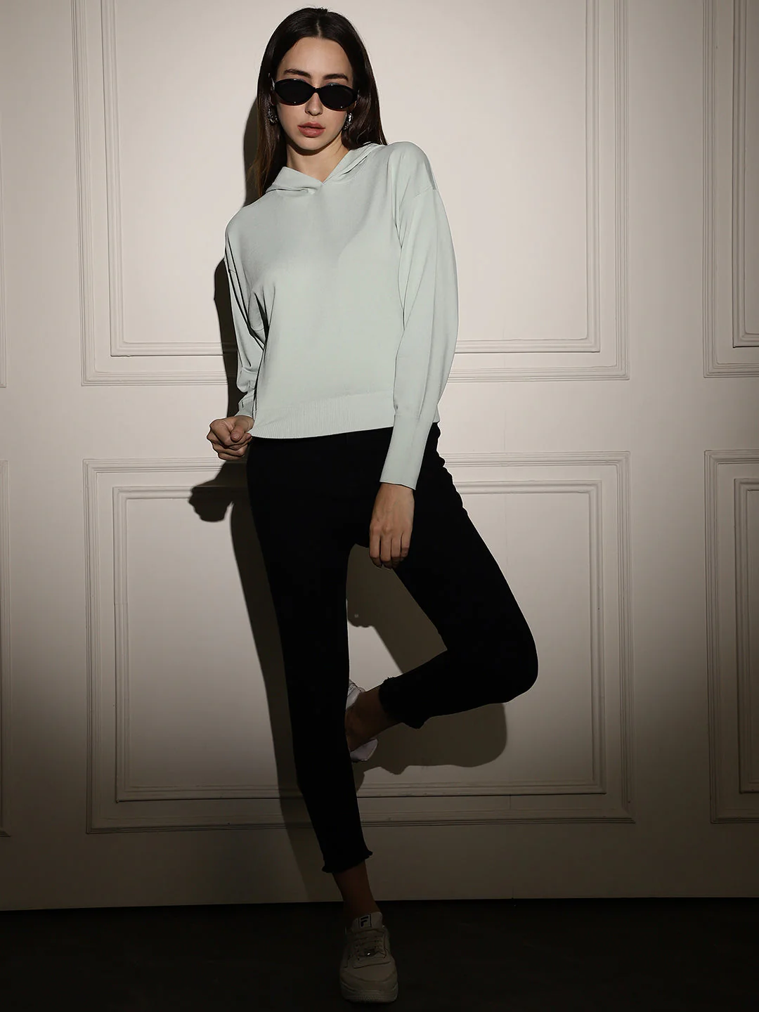 Women Light Green Hoodie - Image 6