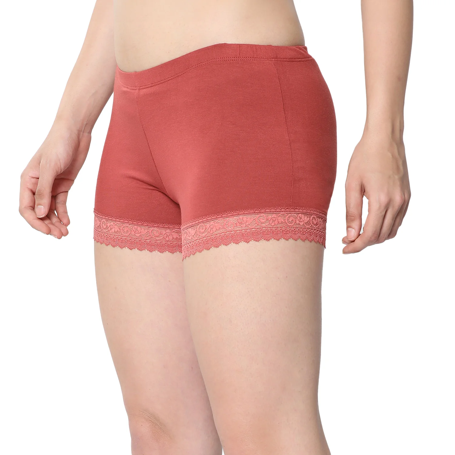 Women Maroon Ultralight Hot Shorts - Image 3
