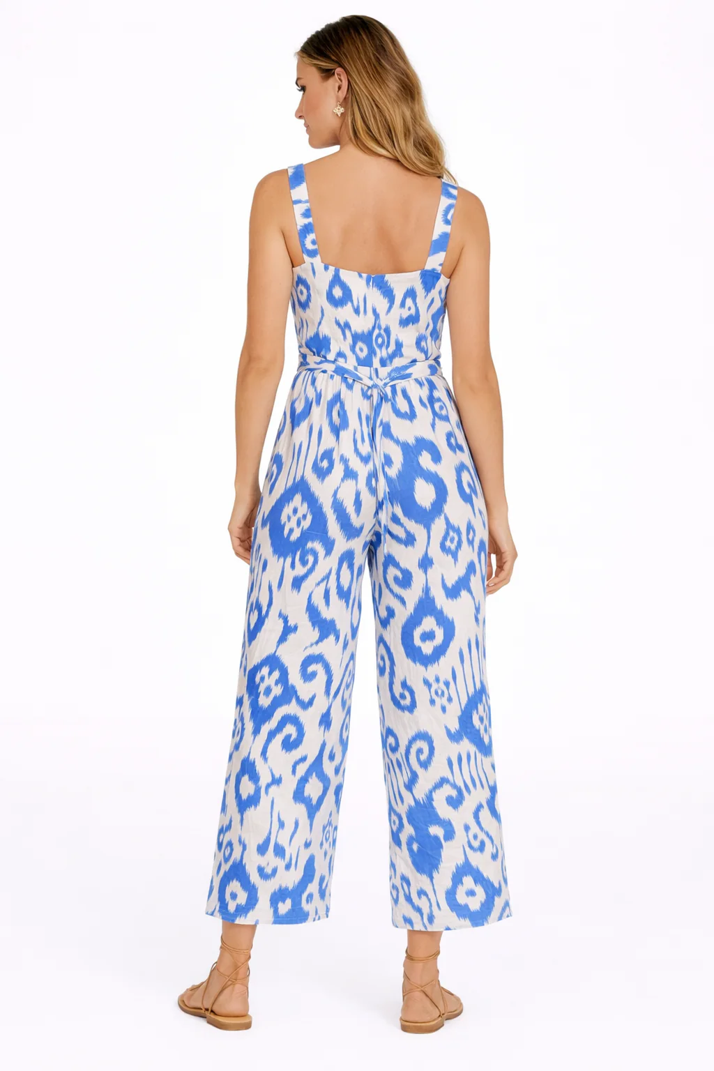 Women Multi Viscose Jumpsuit with Side Pockets - Image 2