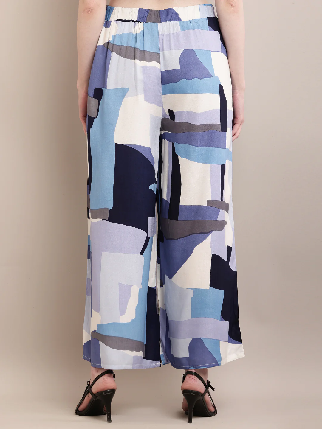 Women Multicolour Flared Palazzo - Image 5