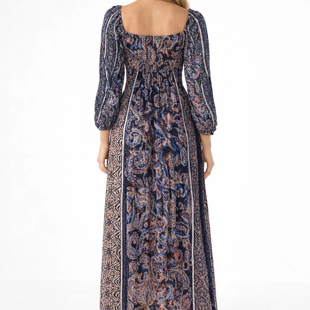 Women Multicolour Printed Maxi Dress - Image 4