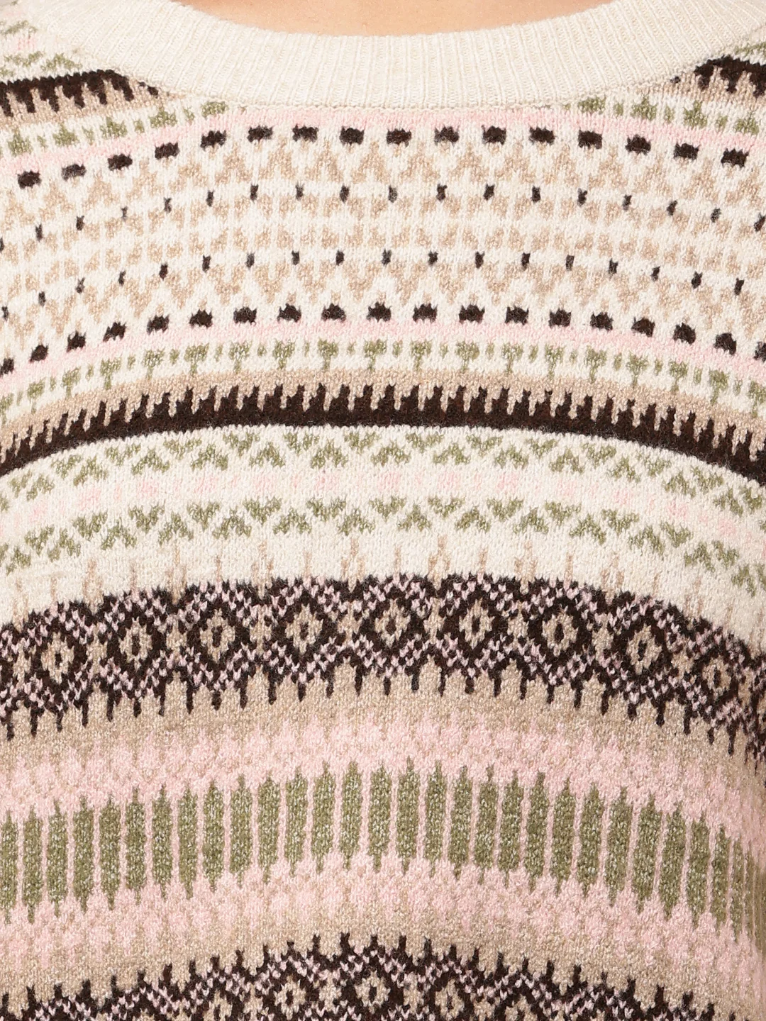 Women Multicolour Printed Nylon Sweater - Image 5