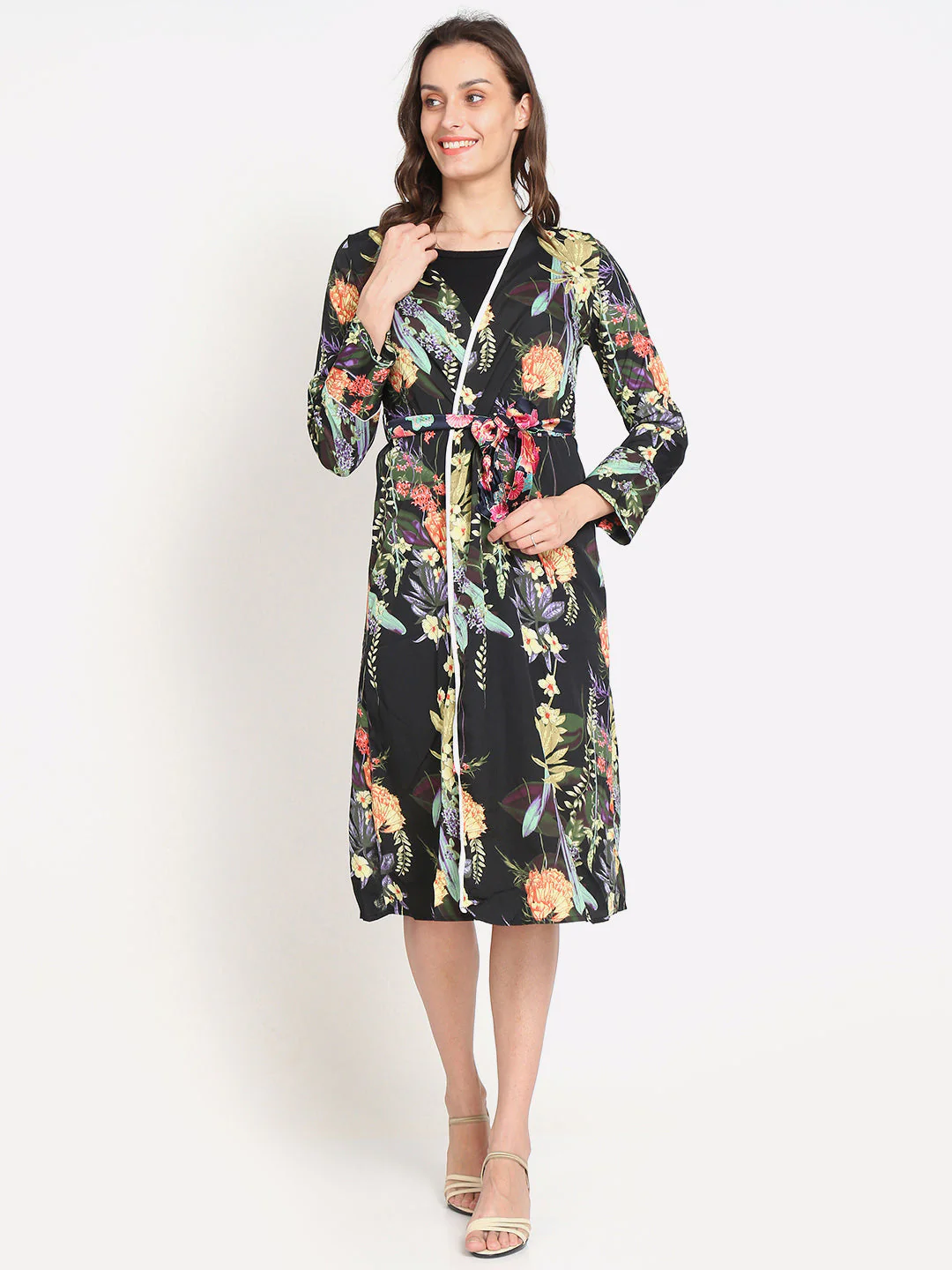 Women Multicolour Wrap Dress